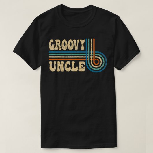 Groovy叔父70s美学ノスタルジア1970のレトロ Tシャツ (デザイン正面)