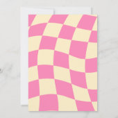 Groovy女の子2歳の誕生日 招待状 (裏面)