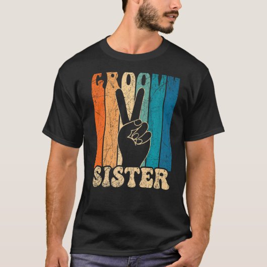 Groovy姉妹70s美学ノスタルジア1970のレトロ Tシャツ (正面)