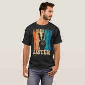 Groovy姉妹70s美学ノスタルジア1970のレトロ Tシャツ (正面フル)