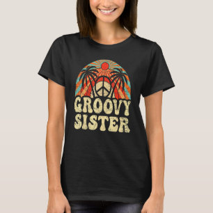 Groovy姉妹70s美学ノスタルジア1970のレトロ Tシャツ