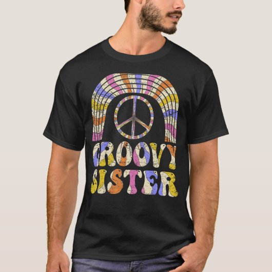 Groovy姉妹70s美学ノスタルジア1970のレトロ Tシャツ (正面)