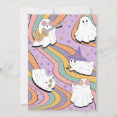 Groovy小さなブーブベビーシャワー 招待状 (裏面)