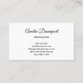 Groovy平和サイン虹のパターン 名刺 (裏面)