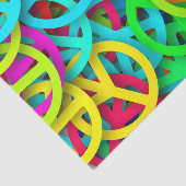 Groovy平和サイン虹のパターン 薄葉紙 (詳細)