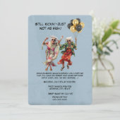 Groovy年上の女性の誕生日パーティー – おもしろい踊り 招待状 (スタンド正面)