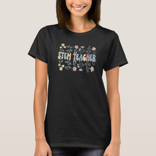 Groovy幹先生花誇りを持った幹先生 Tシャツ (正面)