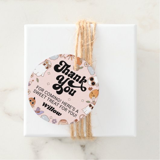 Groovy幽霊ハローウィンパーティありがとう フェイバータグ (インサイチュ)