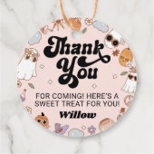 Groovy幽霊ハローウィンパーティありがとう フェイバータグ (裏面)