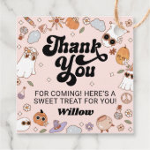 Groovy幽霊ハローウィンパーティありがとう フェイバータグ (裏面)