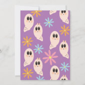 Groovy幽霊フローラレトロハローウィンパーティ 招待状 (裏面)