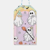 Groovy幽霊誕生日パーティーサンキューユユーラベル ギフトタグ (裏面)