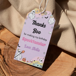 Groovy幽霊誕生日パーティーサンキューユユーラベル ギフトタグ