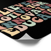 Groovy引用文信者モチベーターイノベーター教育者 ポスター (角)