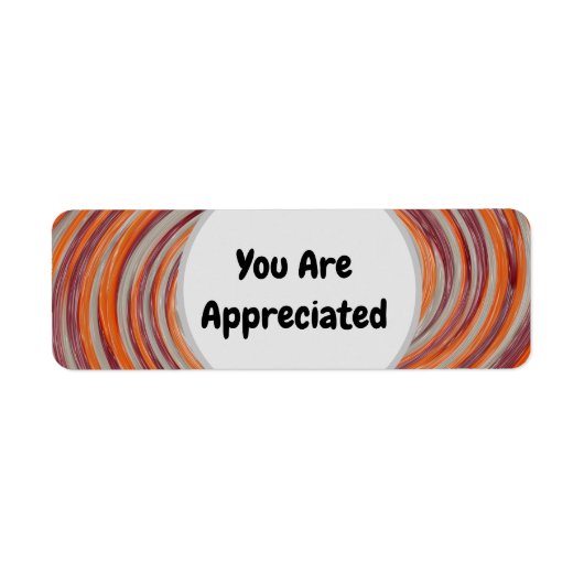 Groovy従業員のお客様に感謝 ラベル (正面)