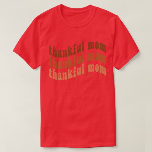 Groovy感謝ママ秋秋の感謝ママL Tシャツ (デザイン正面)