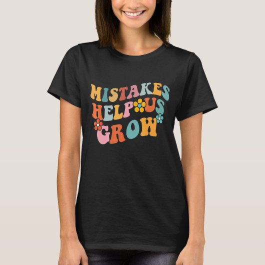 Groovy成長マインドセットの成長に失敗 Tシャツ (正面)