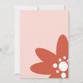 Groovy手描きレタリング日付の保存 招待状 (裏面)