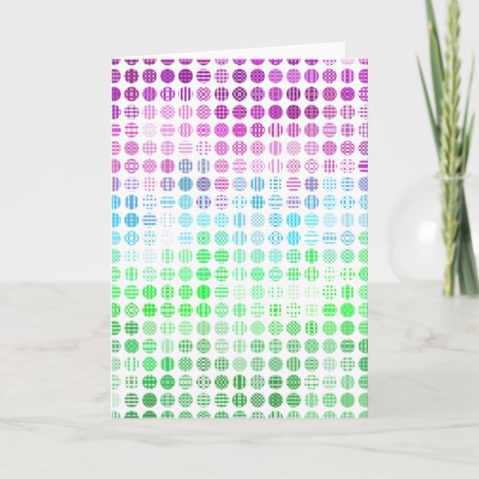 Groovy折衷的ボホ抽象芸術トーリックプライド国旗 サンキューカード (正面)