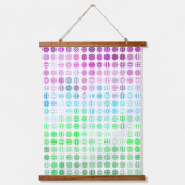 Groovy折衷的ボホ抽象芸術トーリックプライド国旗 吊り下げ型タペストリー (正面3)