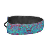 Groovy抽象芸術レトロアートin青と赤 アスレチックヘッドバンド (左)