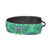 Groovy抽象芸術レトログリーンとマゼンタスワール アスレチックヘッドバンド (右)