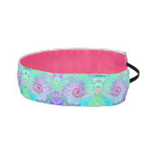Groovy抽象芸術レトロピンクと緑の渦 アスレチックヘッドバンド (右)