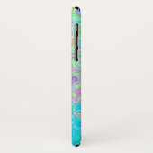 Groovy抽象芸術レトロピンクと緑の渦 Case-Mate iPhoneケース (裏面/左)