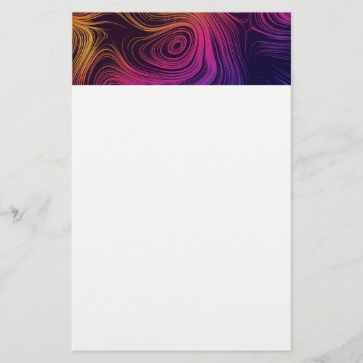 Groovy抽象芸術旋回と円クール 便箋 (正面)