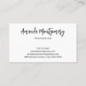 Groovy抽象芸術旋回と円クール 名刺 (裏面)