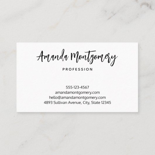 Groovy抽象芸術旋回と円クール 名刺 (裏面)