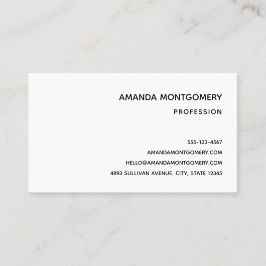 Groovy抽象芸術旋回と円クール 名刺 (裏面)