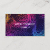 Groovy抽象芸術旋回と円クール 名刺 (正面)