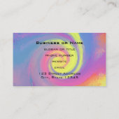 Groovy抽象芸術渦巻き旋回 名刺 (裏面)