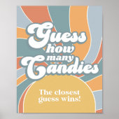 Groovy推測キャンディの数レトロシャワーゲーム ポスター (正面)