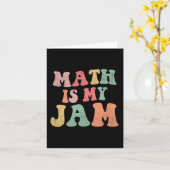 Groovy数学は私のジャム初日新学期マット カード (黄色い花)