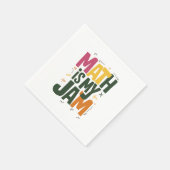 Groovy数学は私のジャム初日新学期 スタンダードカクテルナプキン (角)