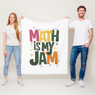 Groovy数学は私のジャム初日新学期 フリースブランケット