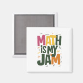 Groovy数学は私のジャム初日新学期 マグネット (正面/裏面)