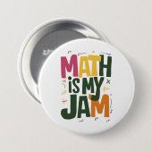Groovy数学は私のジャム初日新学期 缶バッジ (正面&裏面)