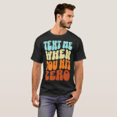 Groovy文字カラーをゼロに設定した場合のレトロ Tシャツ (正面フル)