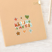 Groovy書's Is My Vibe Sticker, Writer