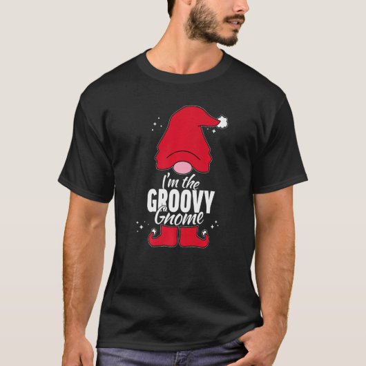 Groovy格言マッチングファミリーグループクリスマスパーティー Tシャツ (正面)
