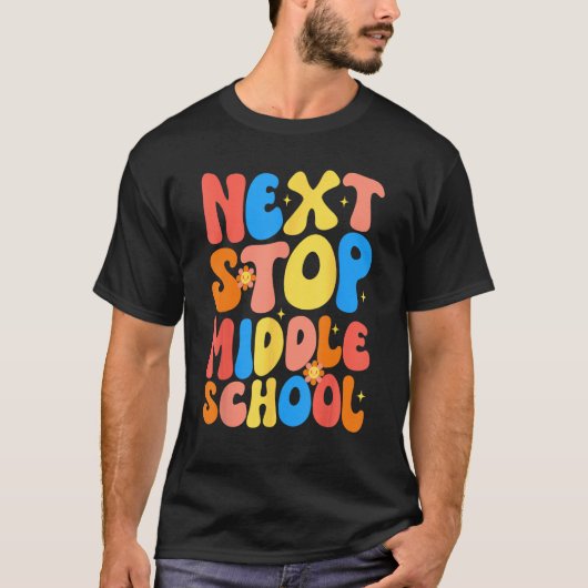Groovy次ストップ中学小学校G Tシャツ (正面)