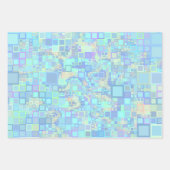 Groovy正カラフル方ファンキー形 ラッピングペーパーシート (正面3)
