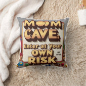 Groovy母の洞窟の枕 – レトロ3D クッション (ブランケット)