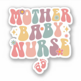 Groovy母ベビーナース、分娩後ナース シール