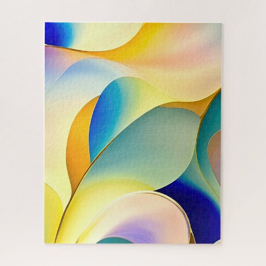 GROOVY波形パステル ジグソーパズル (縦)