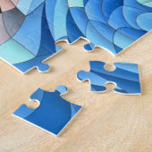 Groovy流体カラフルパッチワーク抽象芸術モザイク ジグソーパズル (側面)