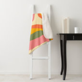 Groovy液状大理石レトロ60sヴィンテージパーティー シェルパブランケット (インサイチュ)